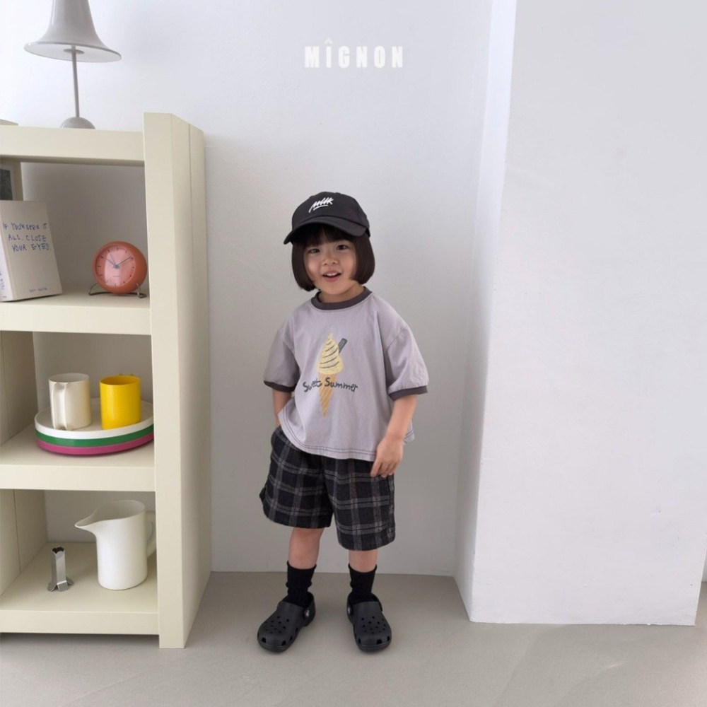 26夏 正韓 MIGNON｜Kid Casual 超Ｑ冰淇淋 印花短T  大推自留款-細節圖5