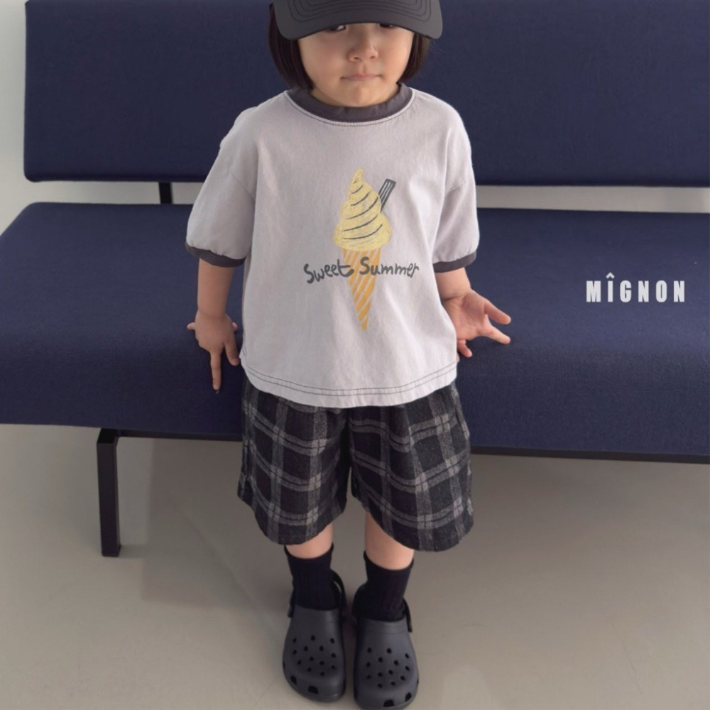 26夏 正韓 MIGNON｜Kid Casual 超Ｑ冰淇淋 印花短T  大推自留款-細節圖6