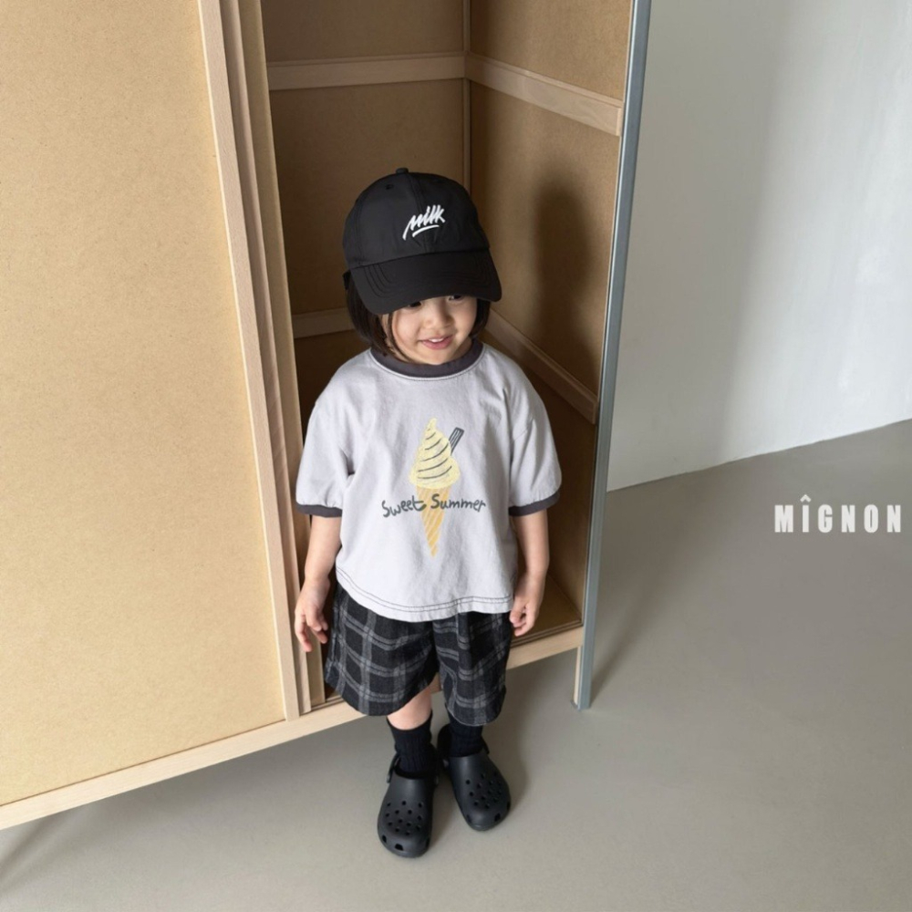 26夏 正韓 MIGNON｜Kid Casual 超Ｑ冰淇淋 印花短T  大推自留款-細節圖7