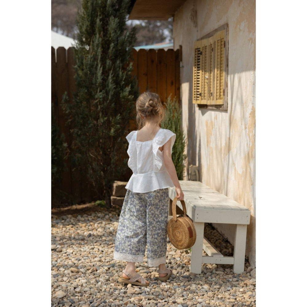 26夏 正韓 Perrobebe｜Cottage Story 飄逸法式上衣-細節圖4