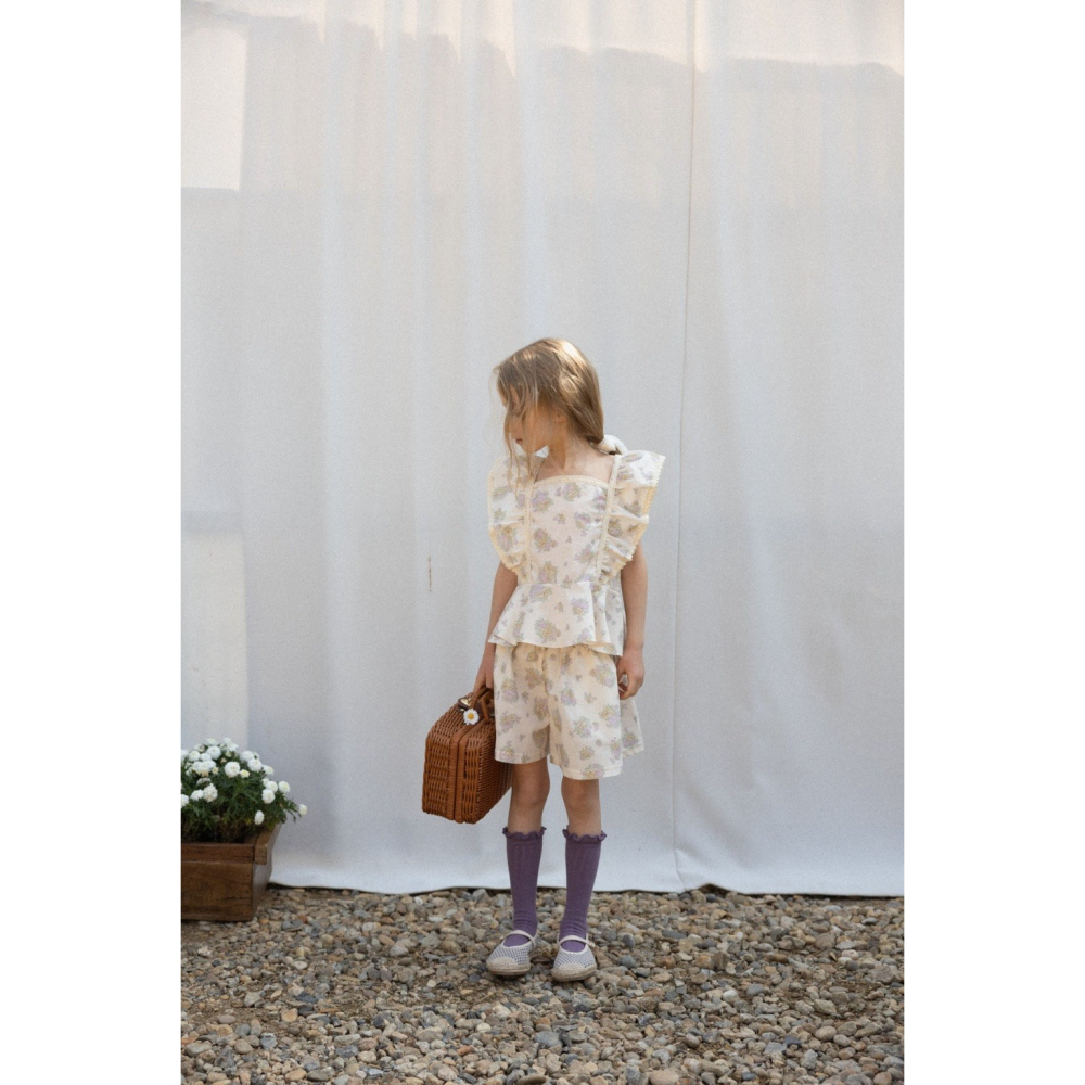 26夏 正韓 Perrobebe｜Cottage Story 飄逸法式上衣-細節圖8