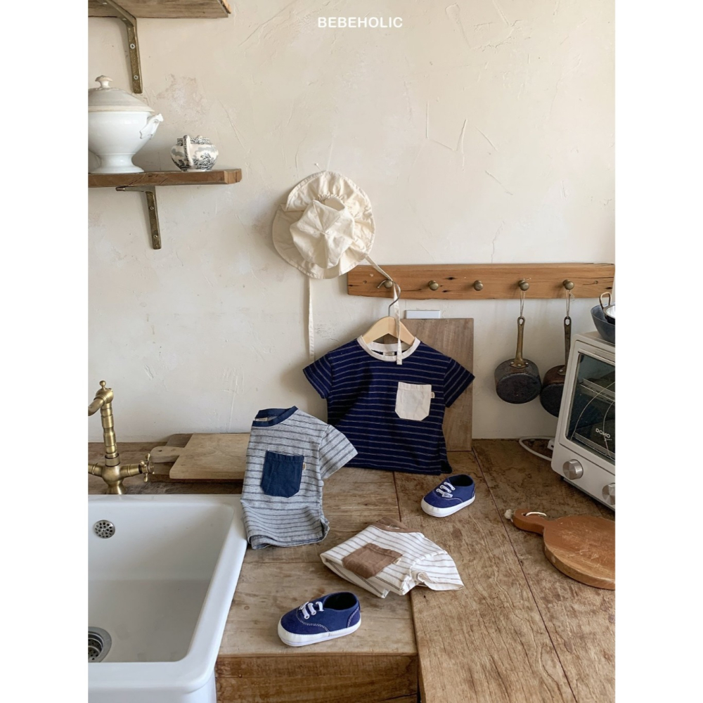 26夏 正韓 BEBEHOLIC｜Pure Lace 經典條紋上衣-細節圖2