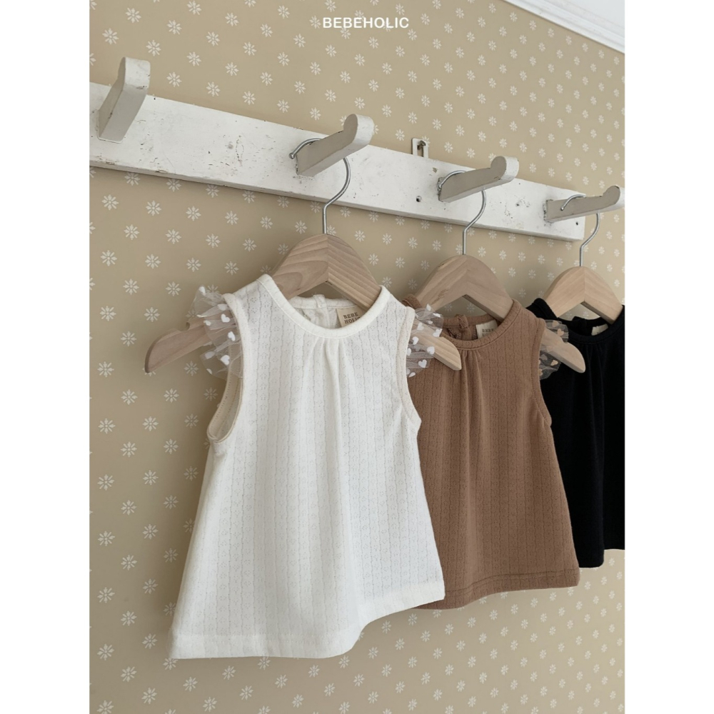 26夏 正韓 BEBEHOLIC｜Pure Lace 質感壓紋上衣-細節圖2