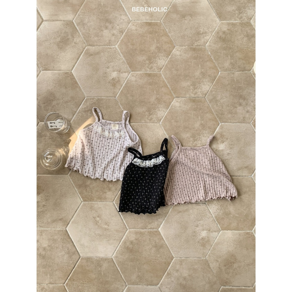 26夏 正韓 BEBEHOLIC｜Pure Lace 小花木耳邊 蕾絲背心-細節圖5