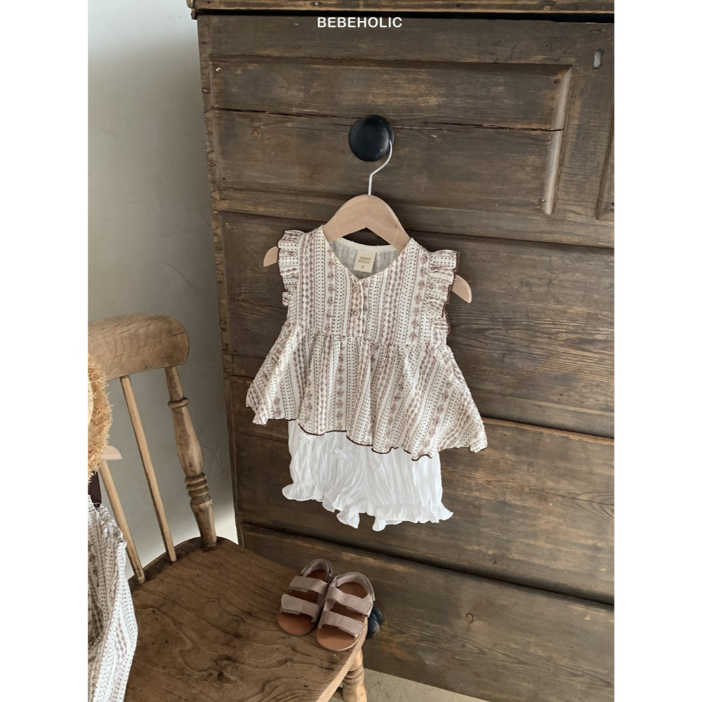 26夏 正韓 BEBEHOLIC｜Pure Lace 圖騰娃娃上衣-細節圖5