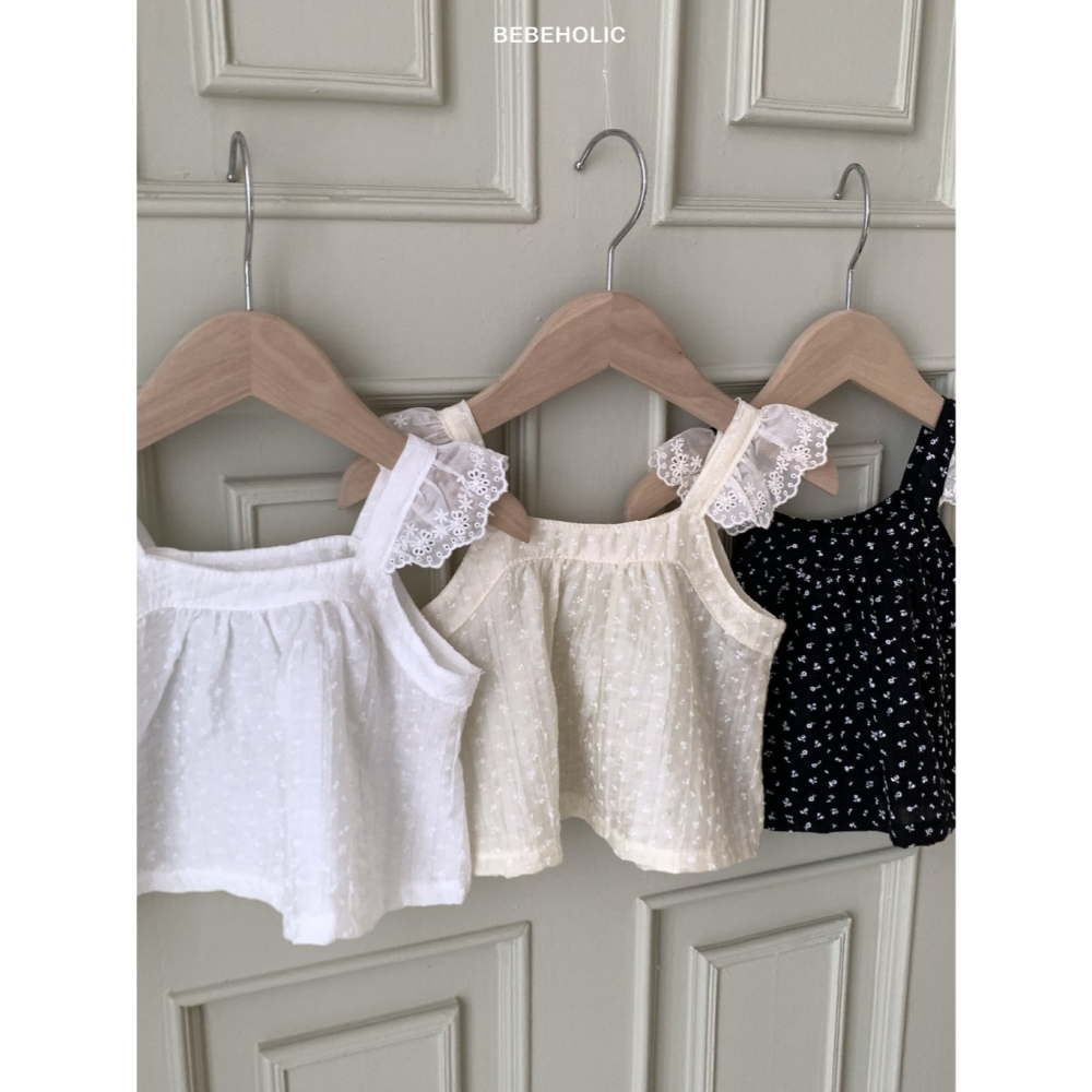 26夏 正韓 BEBEHOLIC｜Pure Lace 飄逸布蕾絲 無袖上衣-細節圖2