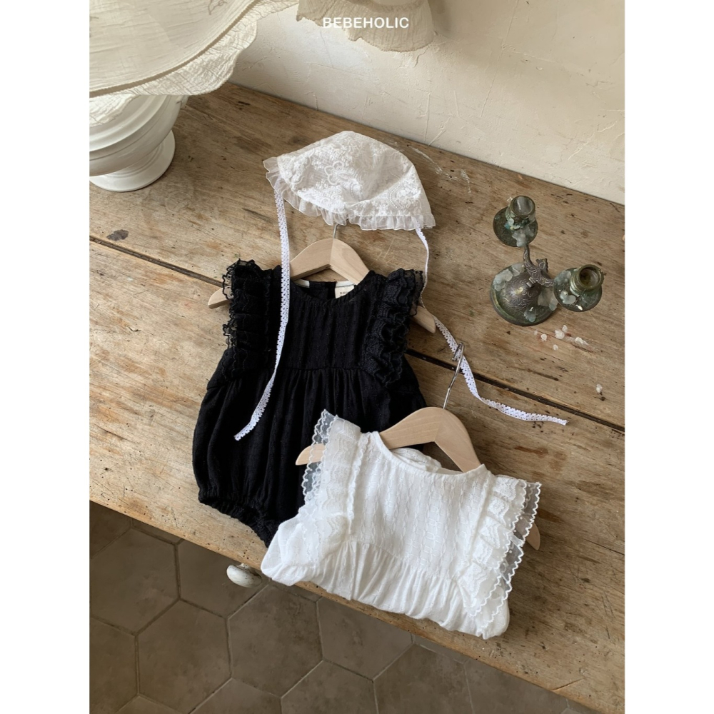 26夏 正韓 BEBEHOLIC｜Pure Lace 質感布料 蕾絲包屁衣-細節圖2