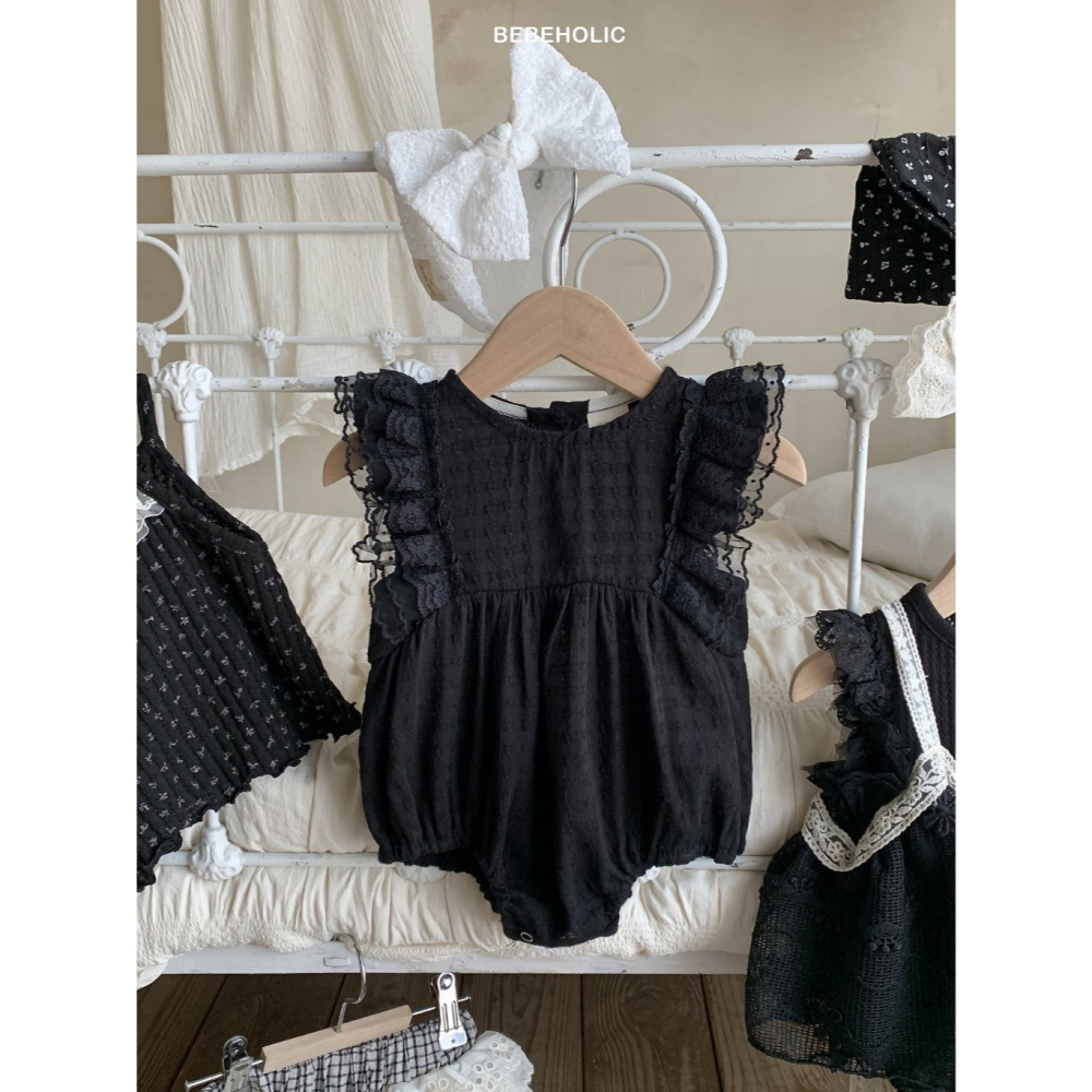 26夏 正韓 BEBEHOLIC｜Pure Lace 質感布料 蕾絲包屁衣-細節圖4