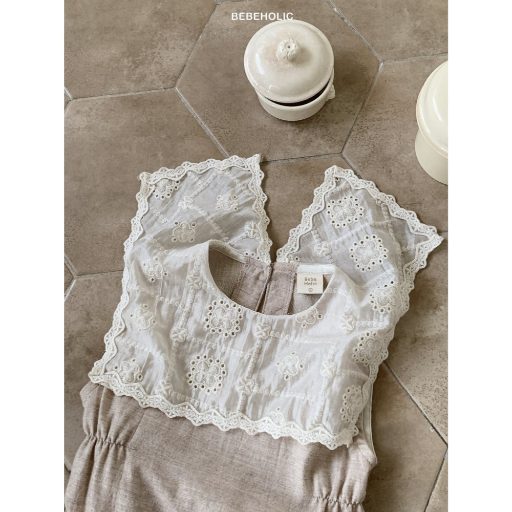 26夏 正韓 BEBEHOLIC｜Pure Lace 梨花 包屁衣-細節圖2