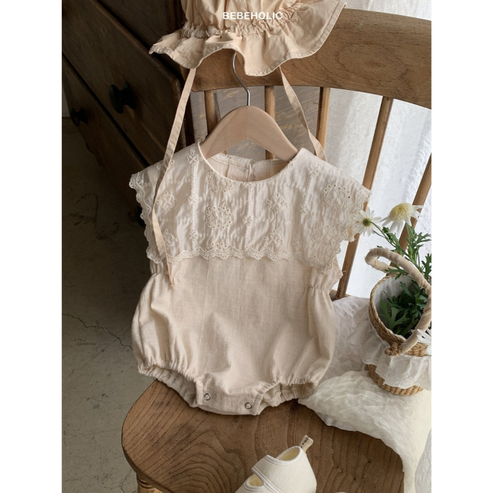 26夏 正韓 BEBEHOLIC｜Pure Lace 梨花 包屁衣-細節圖4