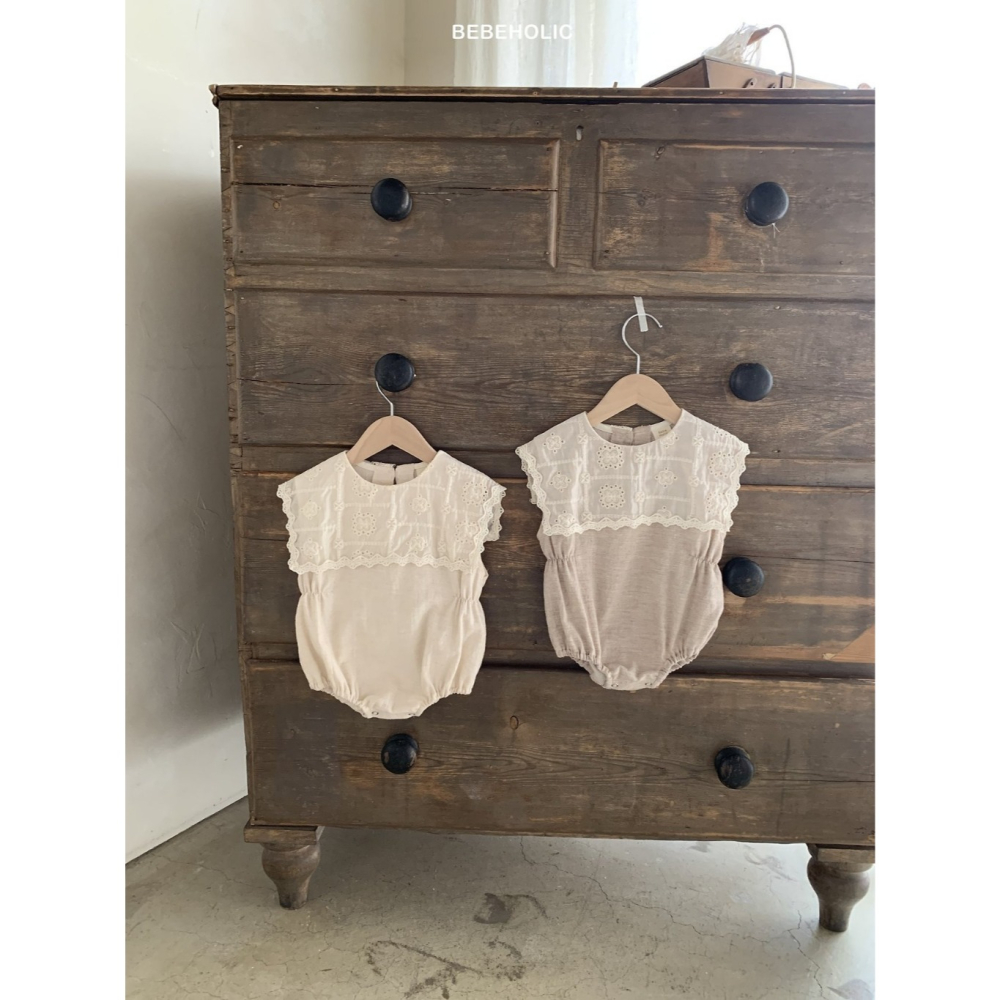 26夏 正韓 BEBEHOLIC｜Pure Lace 梨花 包屁衣-細節圖5