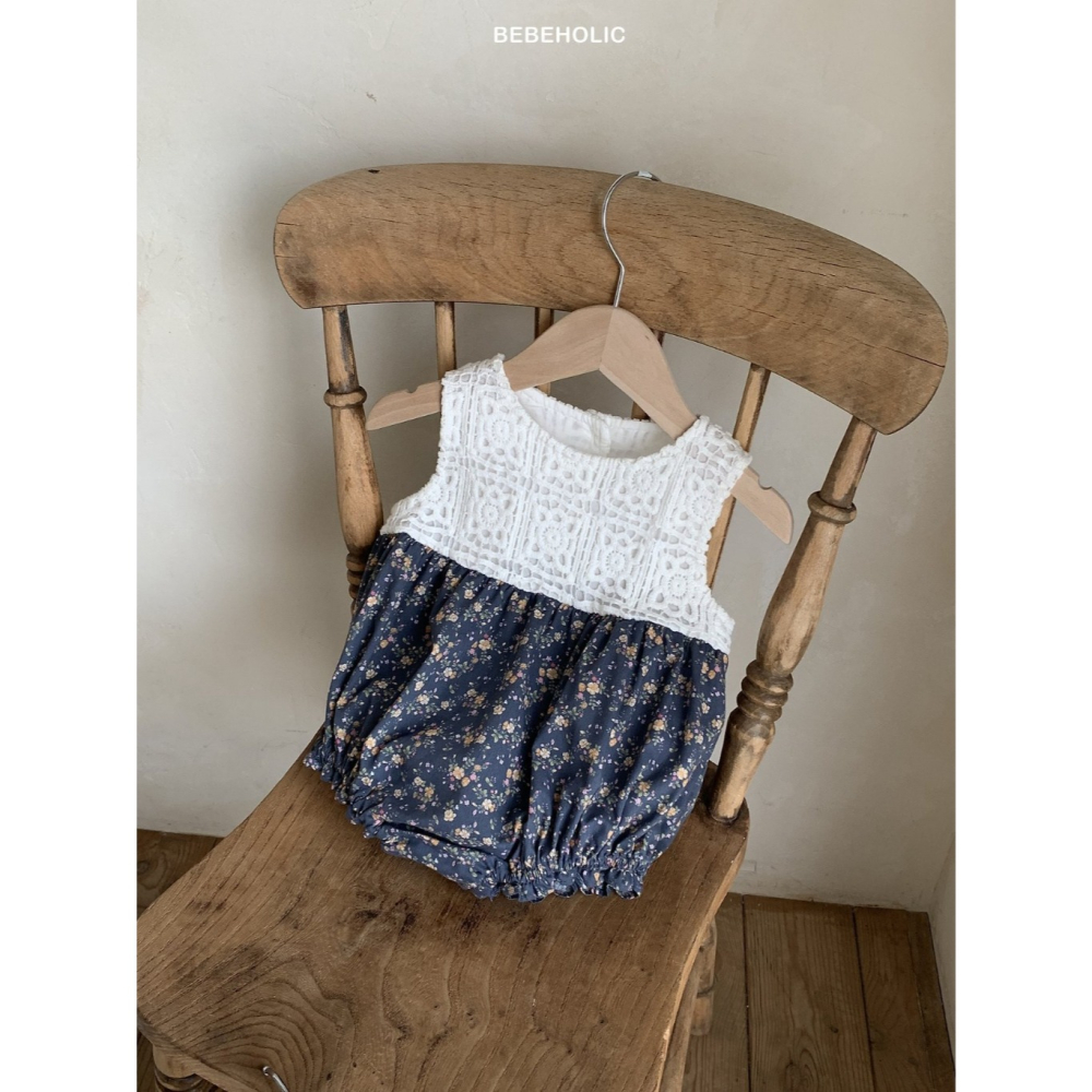 26夏 正韓 BEBEHOLIC｜Pure Lace 古董蕾絲 包屁衣-細節圖4