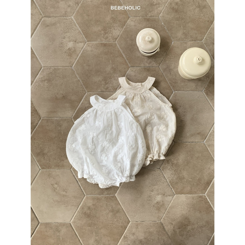 26夏 正韓 BEBEHOLIC｜Pure Lace 極美質感刺繡 削肩包屁衣 大推款-細節圖6