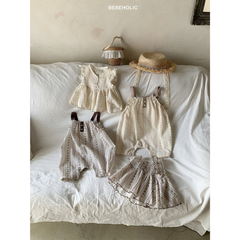 26夏 正韓 BEBEHOLIC｜Pure Lace 圖騰 無袖連身褲-細節圖2