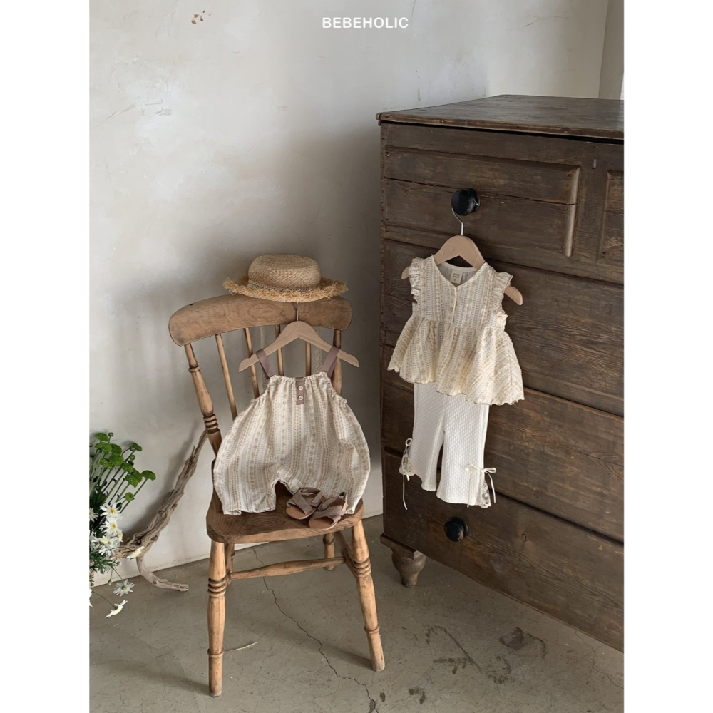 26夏 正韓 BEBEHOLIC｜Pure Lace 圖騰 無袖連身褲-細節圖3