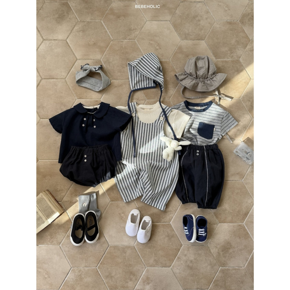 26夏 正韓 BEBEHOLIC｜Pure Lace 復古直條連身褲-細節圖2