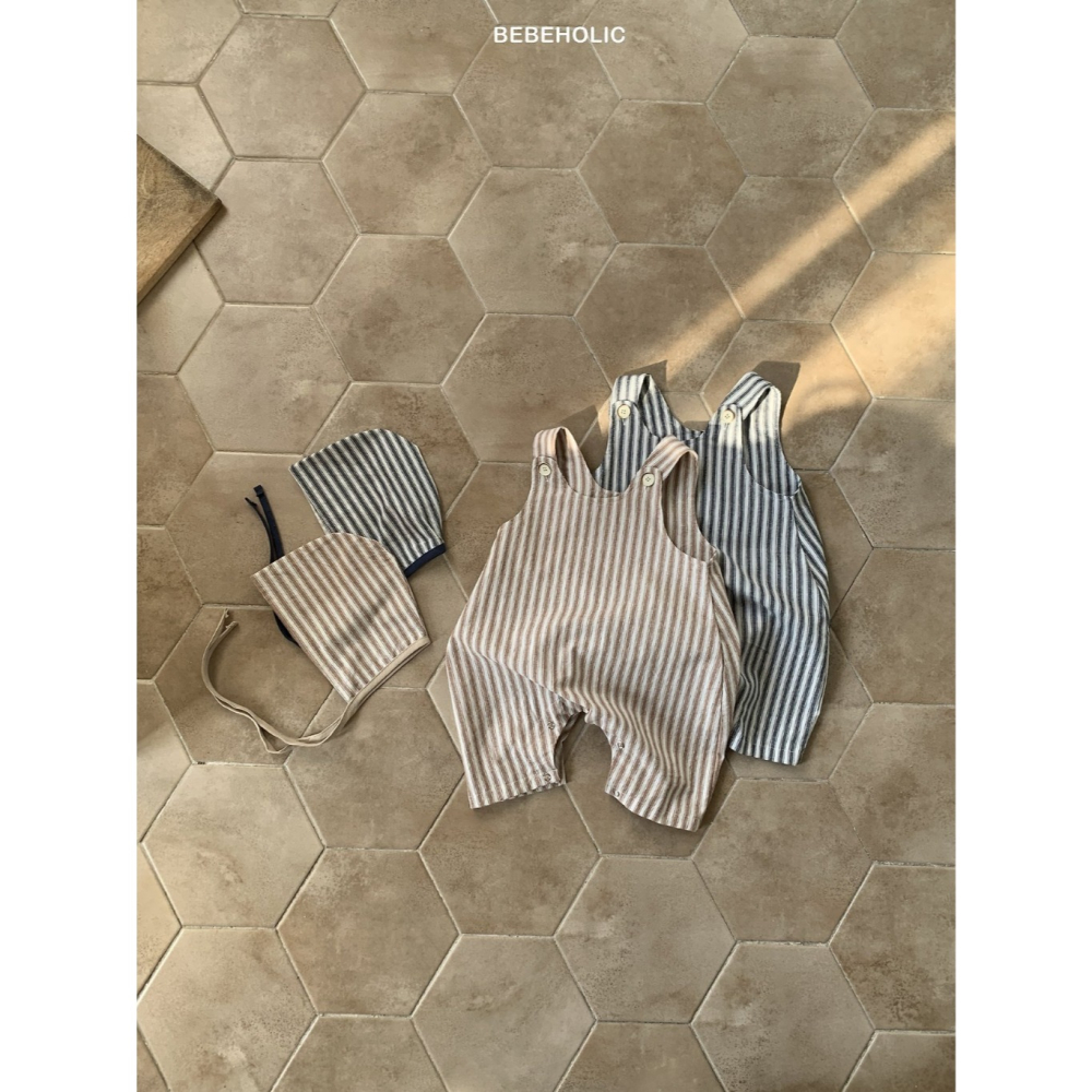 26夏 正韓 BEBEHOLIC｜Pure Lace 復古直條連身褲-細節圖5