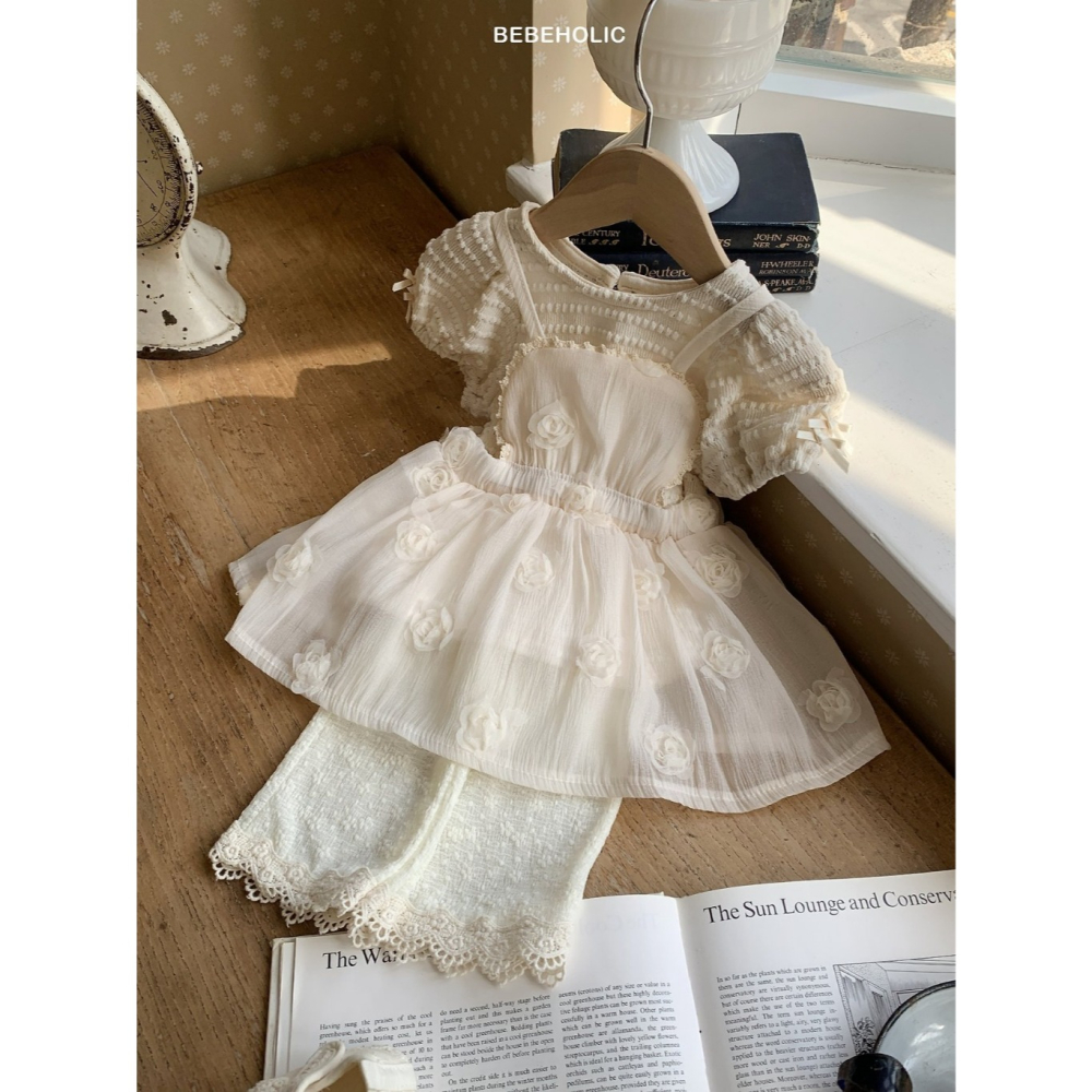 26夏 正韓 BEBEHOLIC｜Pure Lace Rose 外搭小襯裙-細節圖2