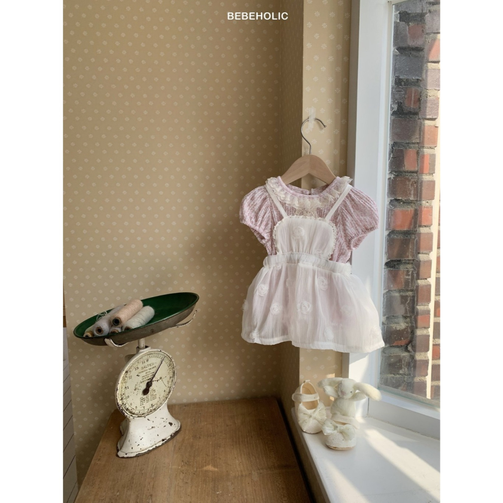 26夏 正韓 BEBEHOLIC｜Pure Lace Rose 外搭小襯裙-細節圖3