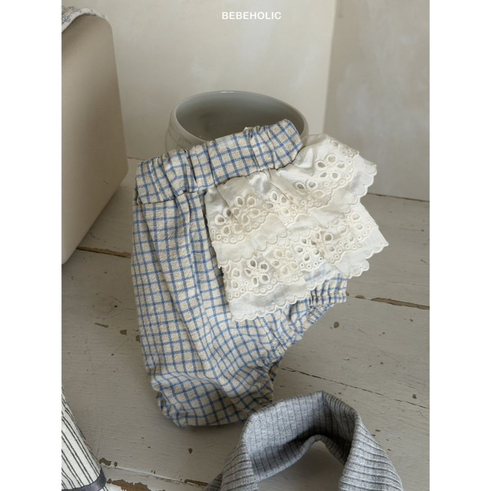 26夏 正韓 BEBEHOLIC｜Pure Lace 超可愛 布蕾絲 格紋短褲-細節圖3