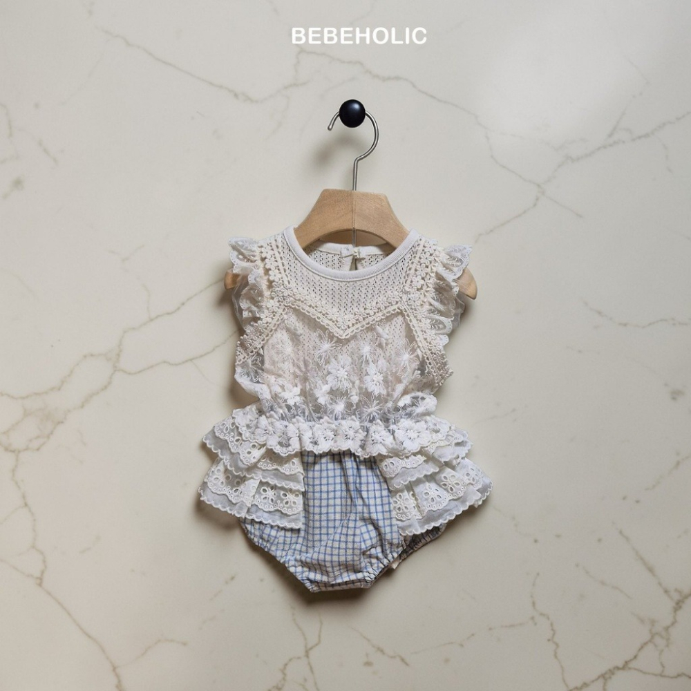 26夏 正韓 BEBEHOLIC｜Pure Lace 超可愛 布蕾絲 格紋短褲-細節圖4