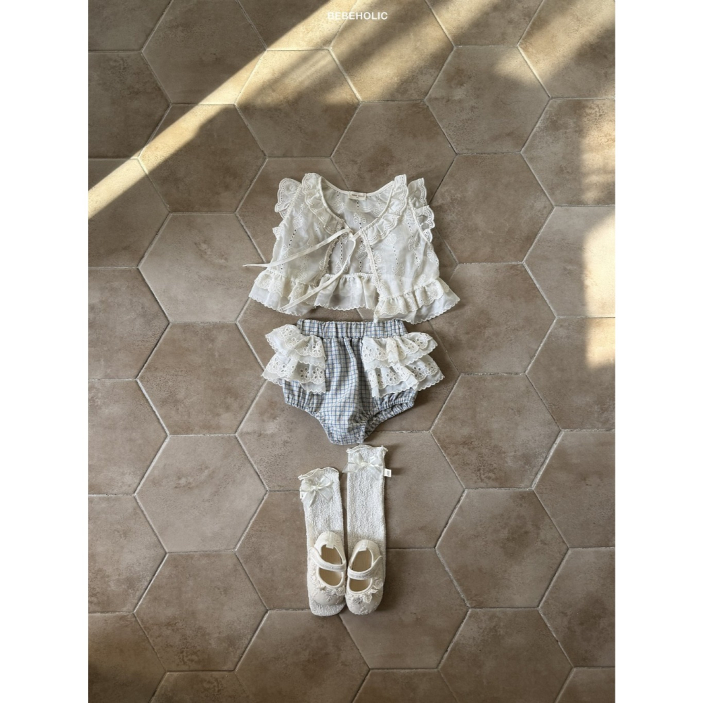 26夏 正韓 BEBEHOLIC｜Pure Lace 超可愛 布蕾絲 格紋短褲-細節圖5