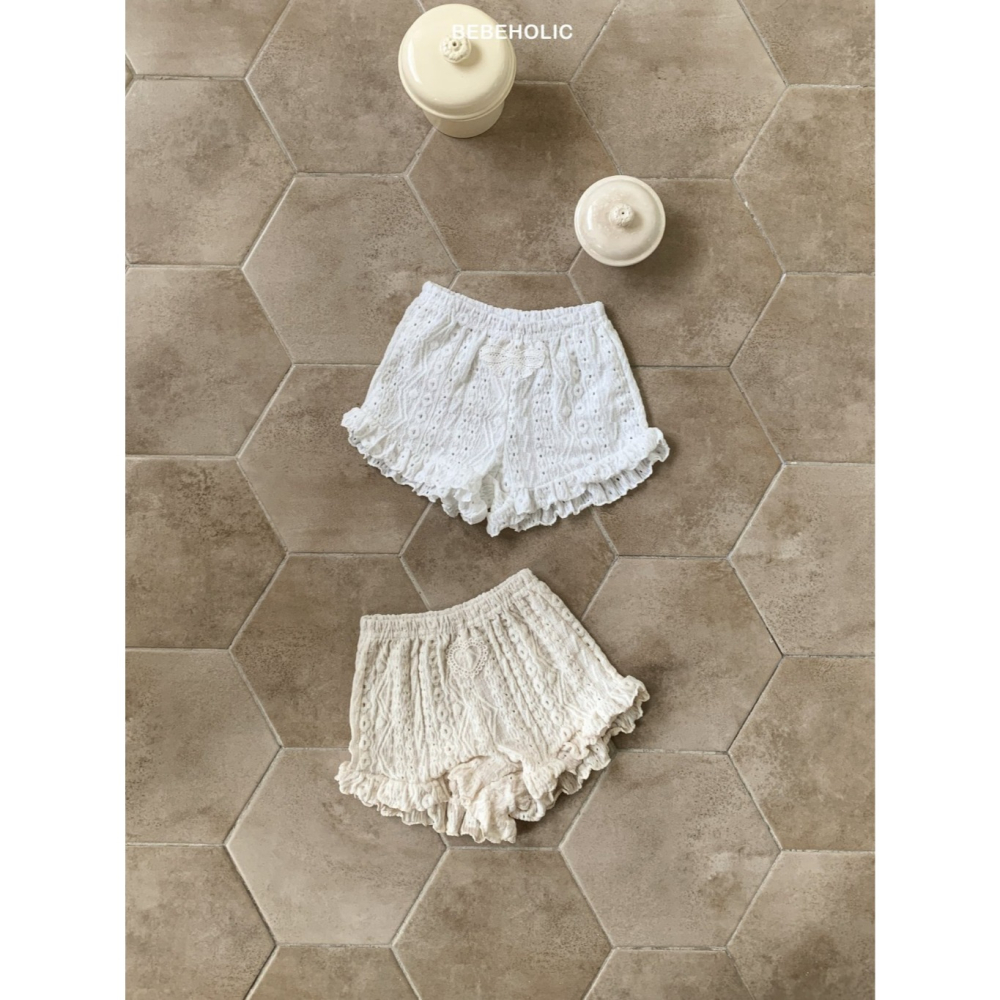 26夏 正韓 BEBEHOLIC｜Pure Lace 極美質感刺繡 短褲 大推款-細節圖2