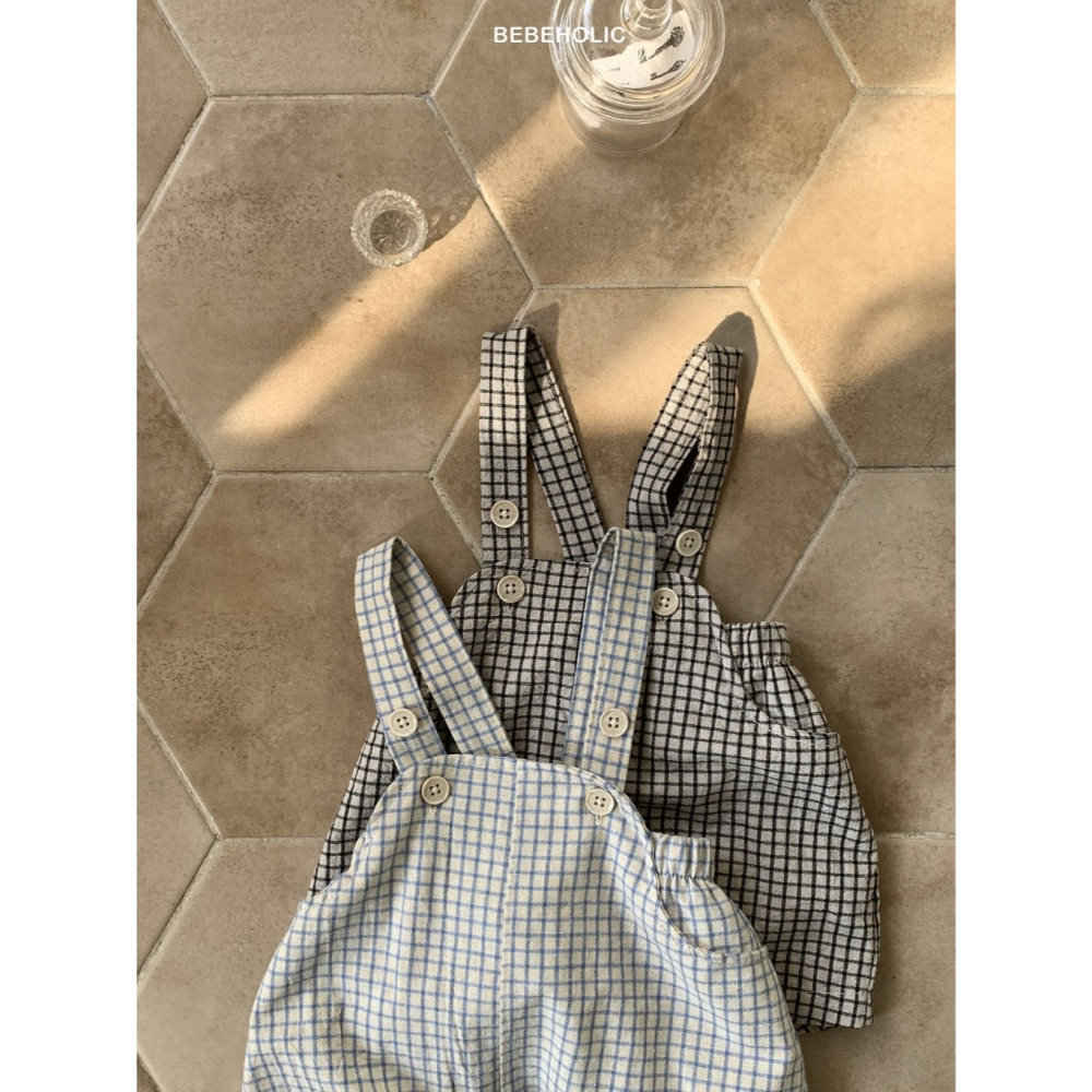 26夏 正韓 BEBEHOLIC｜Pure Lace 超可愛  格紋吊帶短褲-細節圖2