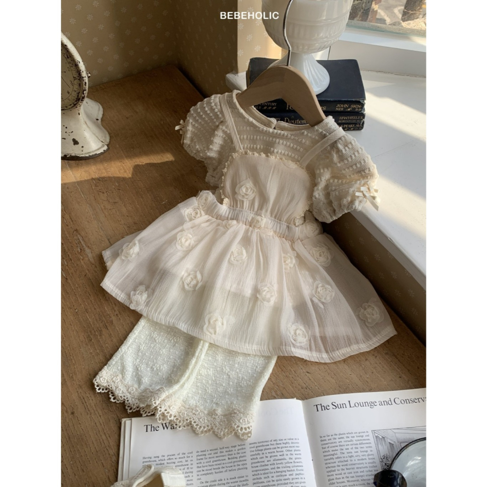 26夏 正韓 BEBEHOLIC｜Pure Lace  拼接蕾絲長褲-細節圖4