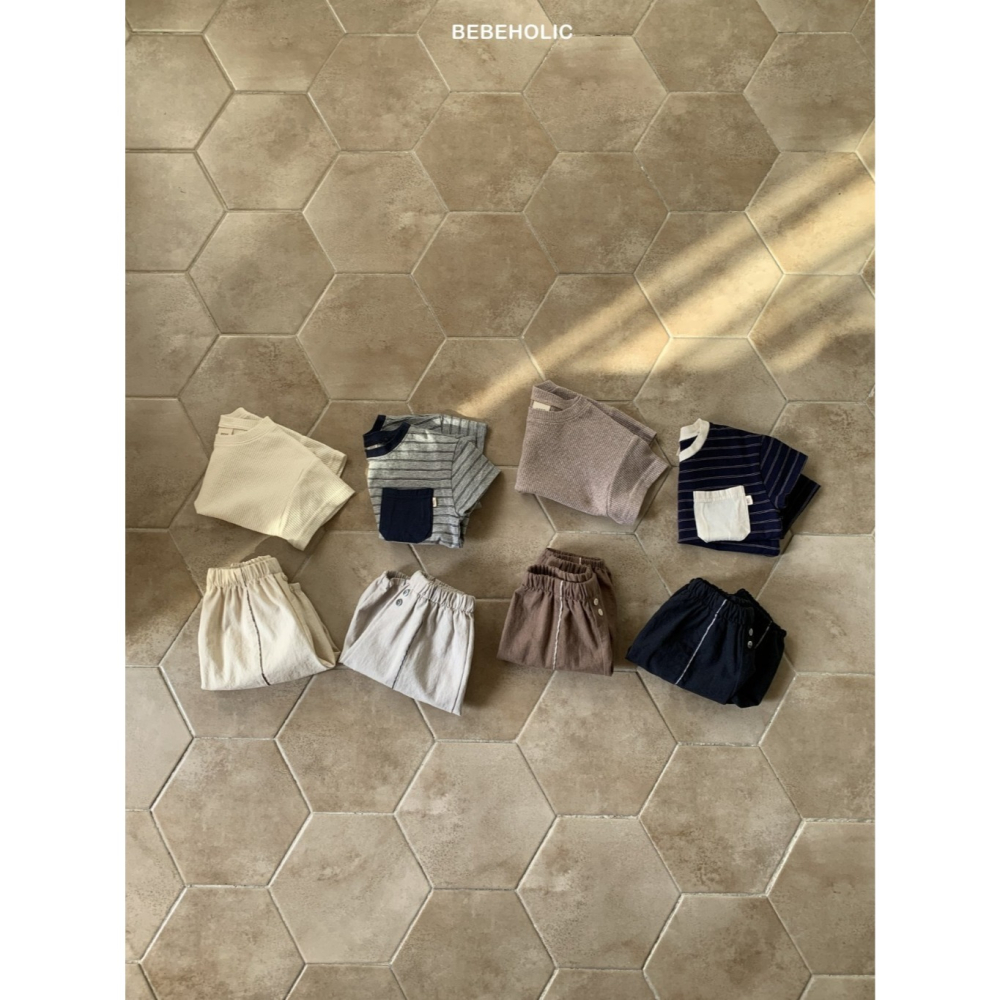 26夏 正韓 BEBEHOLIC｜Pure Lace 木釦百搭 長褲-細節圖3