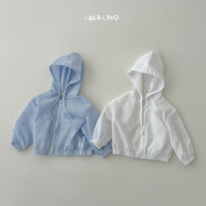 26夏 正韓 LALALAND｜Summer Scoop 直條壓紋 連帽外套-細節圖2