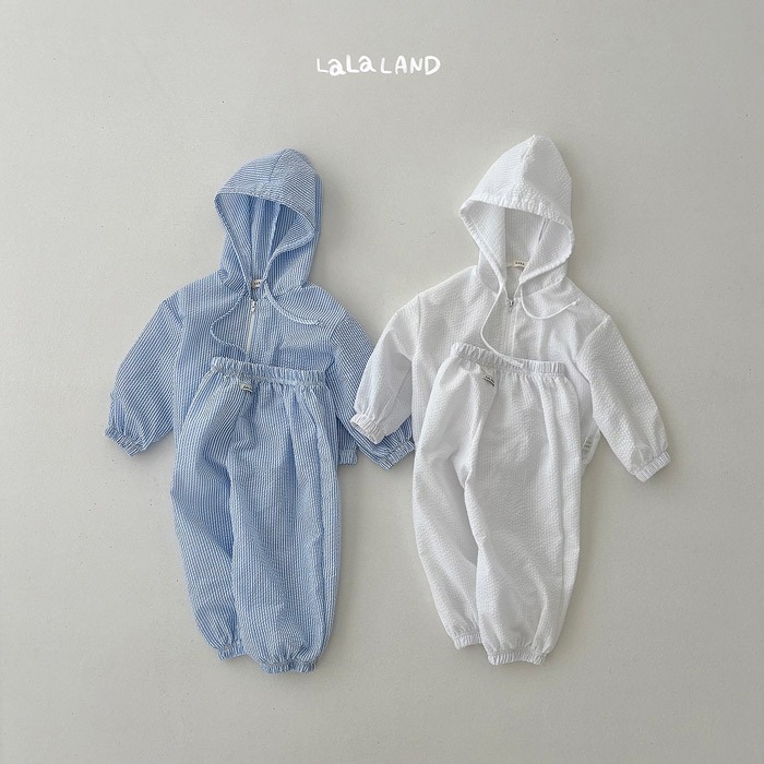 26夏 正韓 LALALAND｜Summer Scoop 直條壓紋 連帽外套-細節圖7