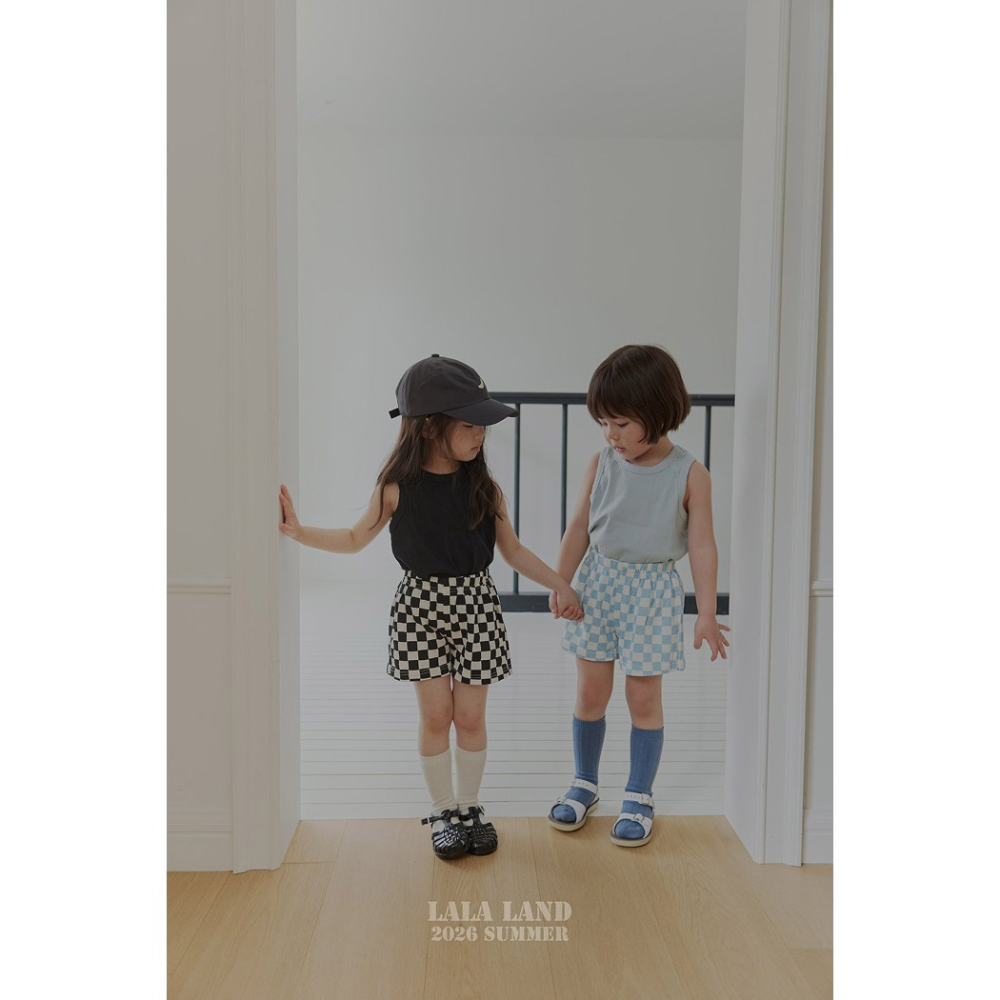 26夏 正韓 LALALAND｜Summer Scoop 棋盤格紋 短褲-細節圖2