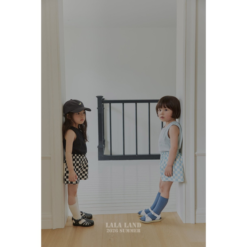 26夏 正韓 LALALAND｜Summer Scoop 棋盤格紋 短褲-細節圖3