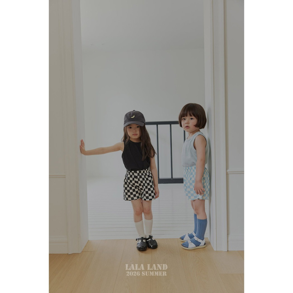 26夏 正韓 LALALAND｜Summer Scoop 棋盤格紋 短褲-細節圖4