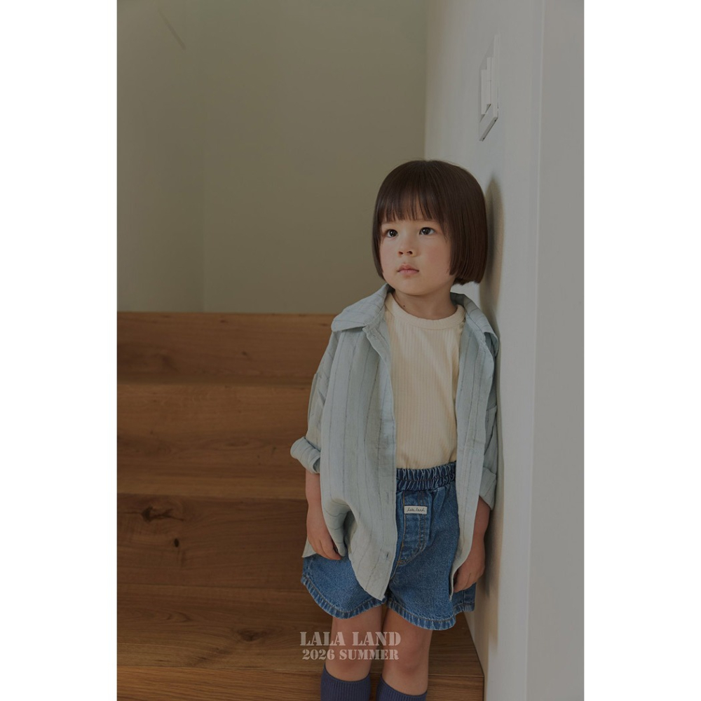 26夏 正韓 LALALAND｜Summer Scoop 品牌小標 牛仔短褲-細節圖4