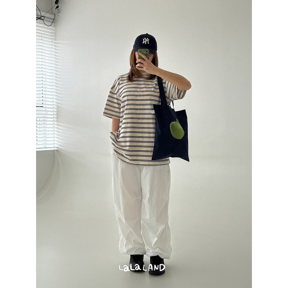 26夏 正韓 LALALAND｜Summer Scoop 復活款 經典條紋短T 親子款-細節圖5