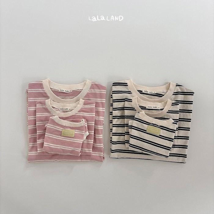 26夏 正韓 LALALAND｜Summer Scoop 復活款 經典條紋短T 親子款-細節圖8