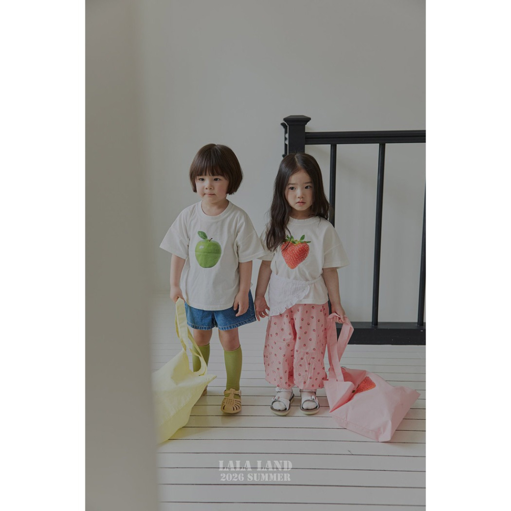 26夏 正韓 LALALAND｜Summer Scoop 水果印花 短T 親子款-細節圖2