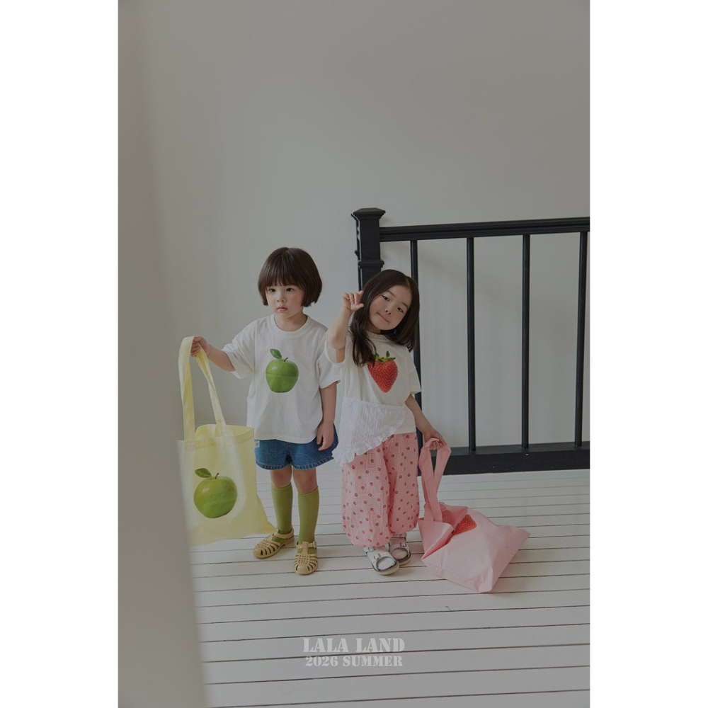 26夏 正韓 LALALAND｜Summer Scoop 水果印花 短T 親子款-細節圖4