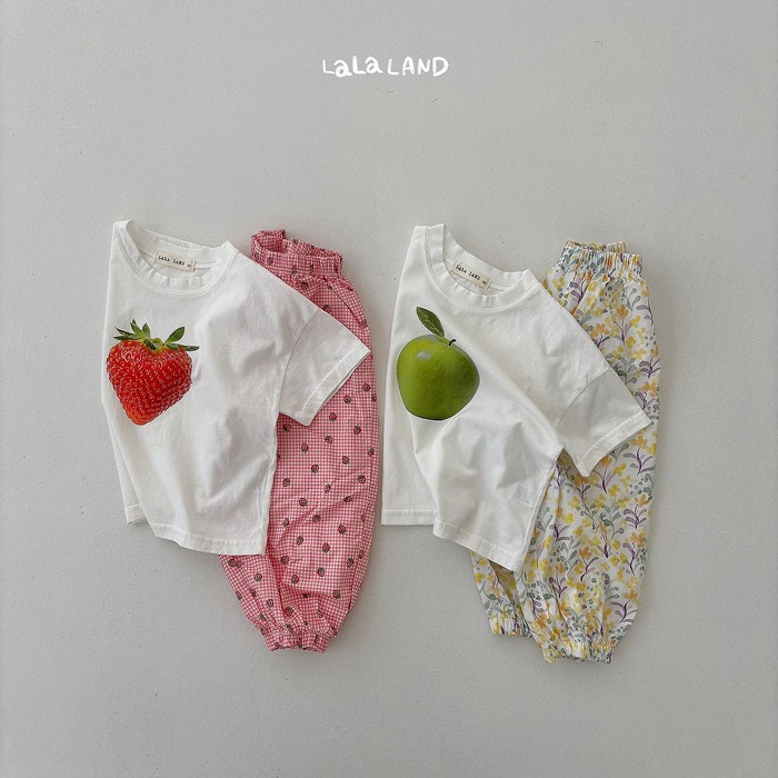 26夏 正韓 LALALAND｜Summer Scoop 水果印花 短T 親子款-細節圖5
