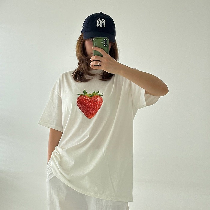 26夏 正韓 LALALAND｜Summer Scoop 水果印花 短T 親子款-細節圖6