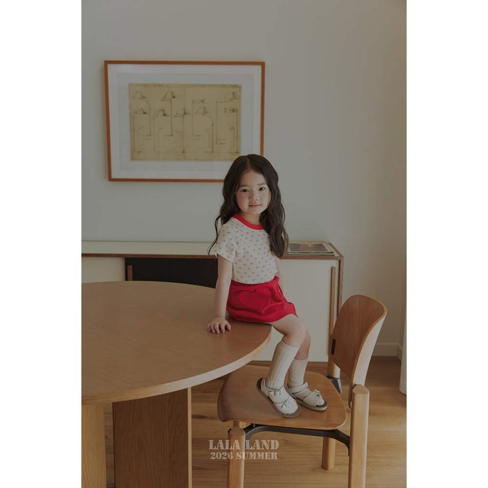 26夏 正韓 LALALAND｜Summer Scoop 順身小櫻桃 短T-細節圖3