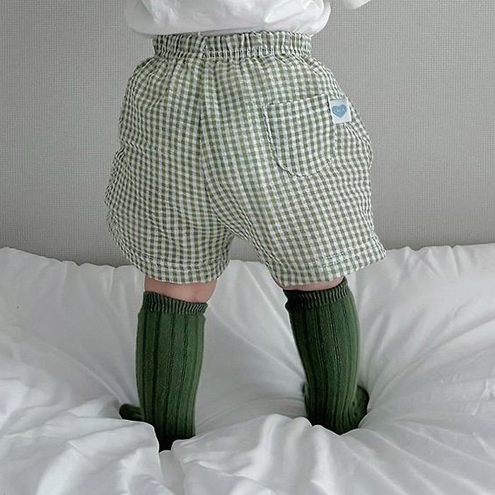 26夏 正韓 LALALAND｜Summer Scoop 夏日格紋 短褲 baby款-細節圖2