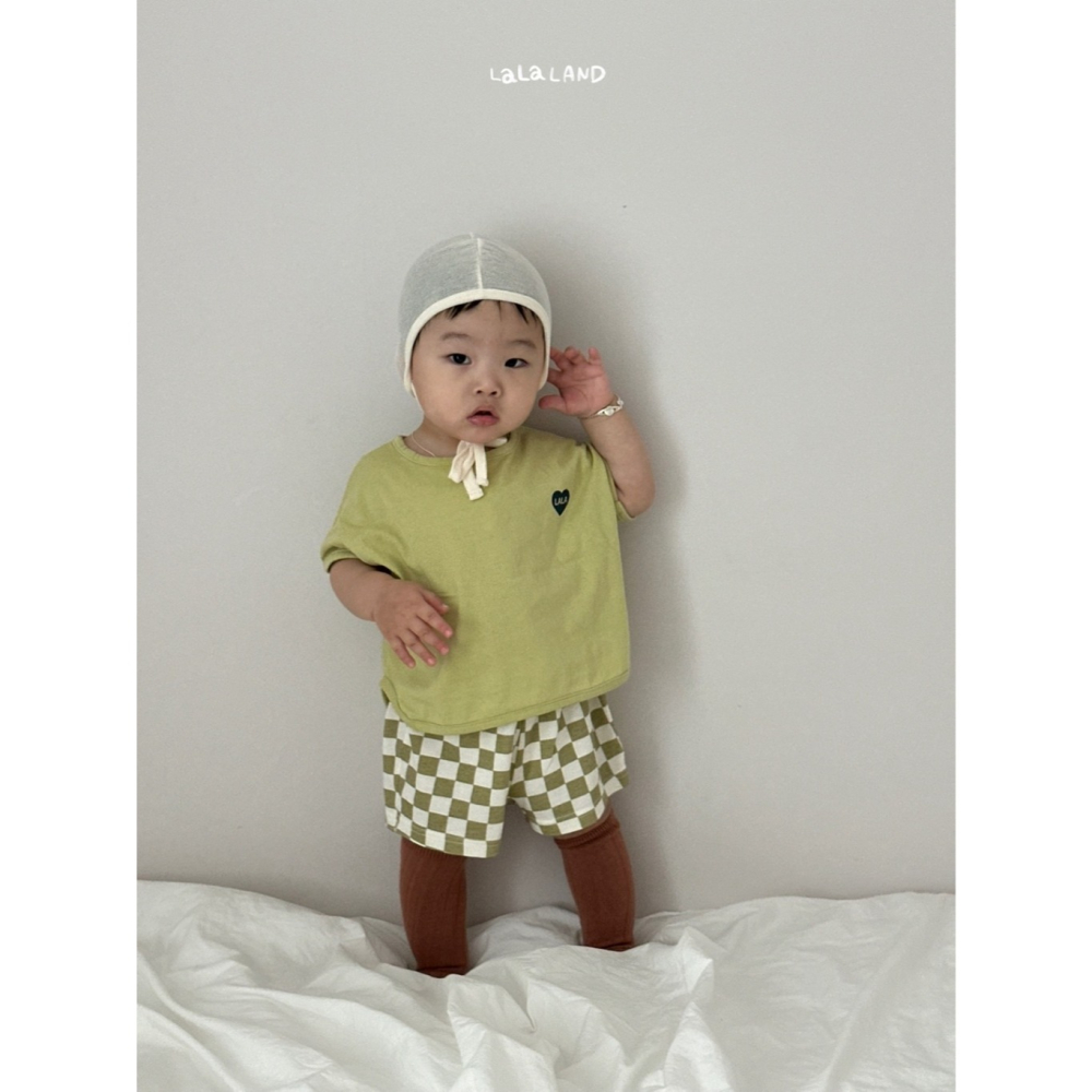 26夏 正韓 LALALAND｜Summer Scoop 棋盤格紋 短褲 baby款-細節圖4