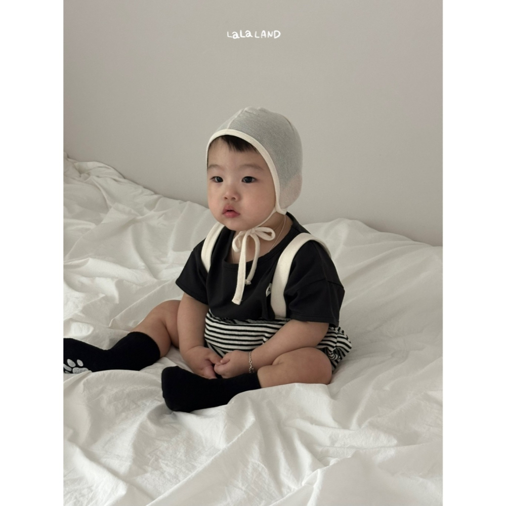 26夏 正韓 LALALAND｜Summer Scoop 條紋 吊帶褲 baby款-細節圖3