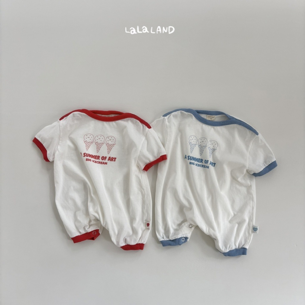 26夏 正韓 LALALAND｜Summer Scoop 冰淇淋 包屁衣 baby款-細節圖2