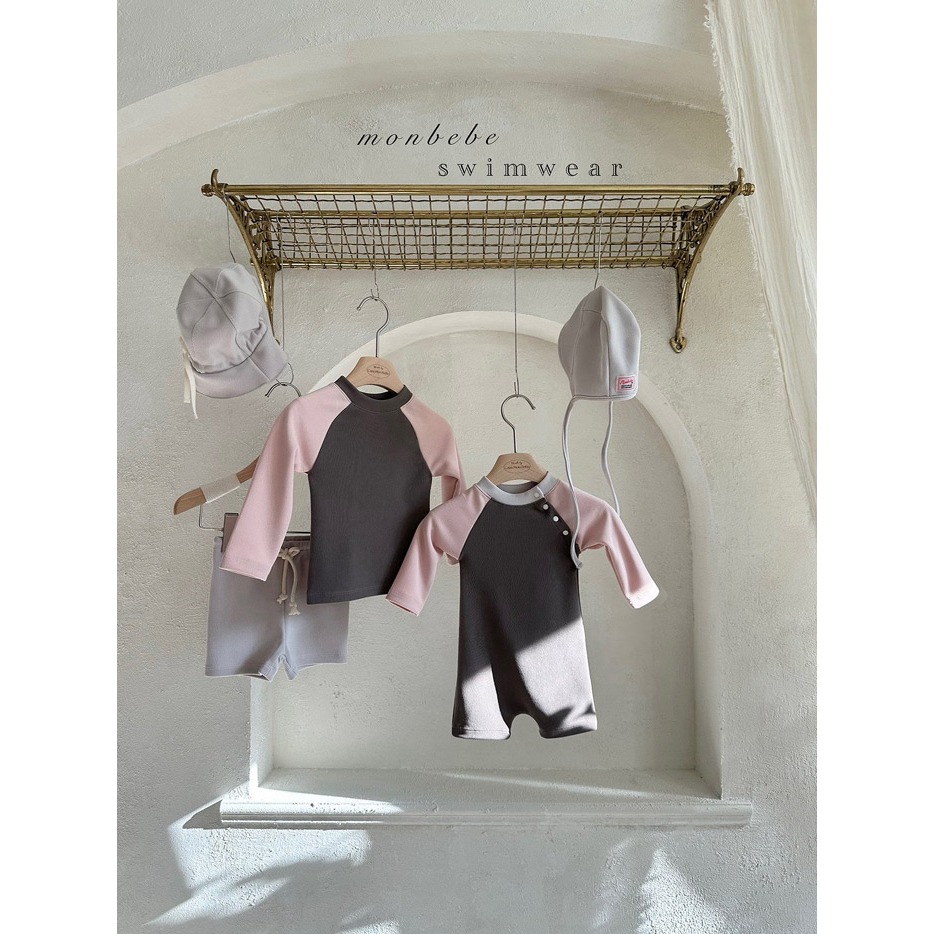 26夏 正韓 MONBEBE｜Little Château 兩件式 泳衣褲-細節圖2