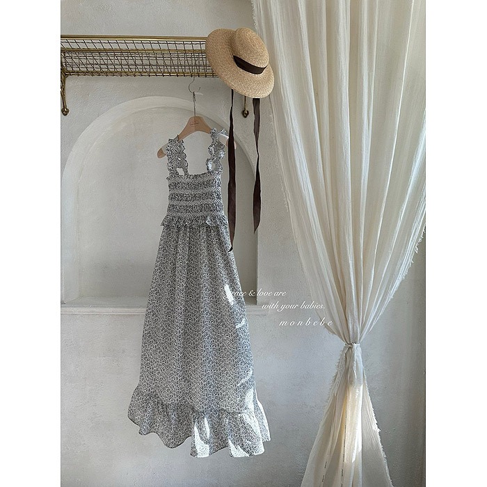 26夏 正韓 MONBEBE｜Little Châteaus 普羅旺斯 田園洋裝 親子款-細節圖7