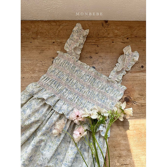 26夏 正韓 MONBEBE｜Little Châteaus 普羅旺斯 田園洋裝 親子款-細節圖8